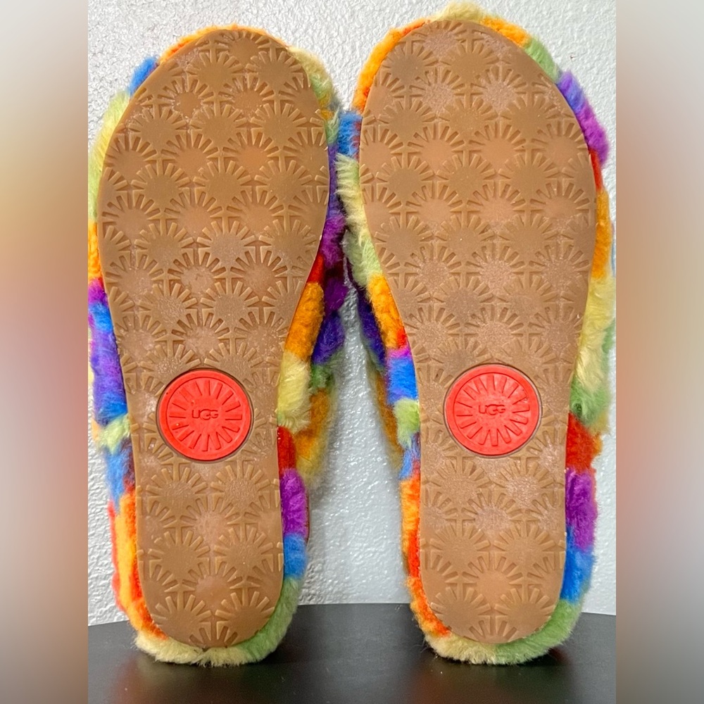 UGG Fluff Yeah Cali Collage Rainbow Sheepskin Fur… - image 13